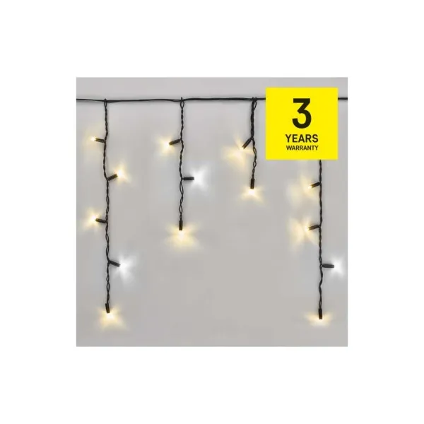 EMOS Lighting Profi LED spojovacia reťaz preblikávajúca – cencúle, 3 m, vonkajšia, teplá/studená biela