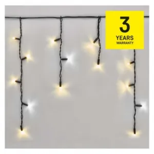 EMOS Lighting Profi LED spojovacia reťaz preblikávajúca – cencúle, 3 m, vonkajšia, teplá/studená biela