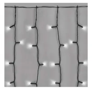 EMOS Lighting Standard LED spojov. vianočná reťaz – záclona, 1x2 m, vonkajšia, studená biela