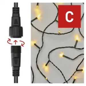 EMOS Lighting Standard LED spojovacia vianočná reťaz, 10 m, vonkajšia aj vnútorná, teplá biela