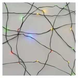 EMOS Lighting LED vianočná nano reťaz zelená, 15 m, vonkajšia aj vnútorná, multicolor, časovač