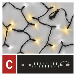 EMOS Lighting Profi LED spojovacia reťaz preblikávajúca, 10 m, vonkajšia, teplá/studená biela