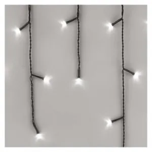 EMOS Lighting Standard LED spojovacia vianoč. reťaz – cencúle, 2,5 m, vonkajšia, studená biela