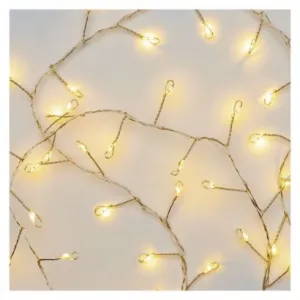 EMOS Lighting LED vianočná nano reťaz – ježko, 2,4 m, 3x AA, vnútorná, teplá biela, časovač