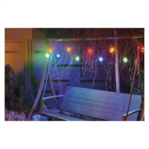 EMOS Lighting LED svetelná reťaz – 10x párty žiarovky, 5 m, vonkajšia aj vnútorná, multicolor