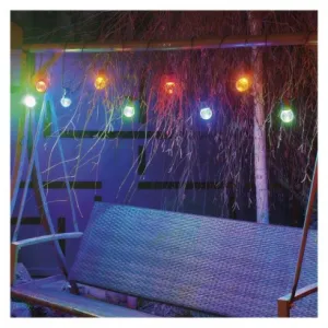 EMOS Lighting LED svetelná reťaz – 10x párty žiarovky, 5 m, vonkajšia aj vnútorná, multicolor