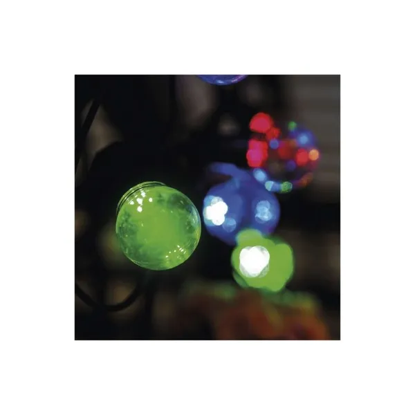 EMOS Lighting LED svetelná reťaz – 10x párty žiarovky, 5 m, vonkajšia aj vnútorná, multicolor