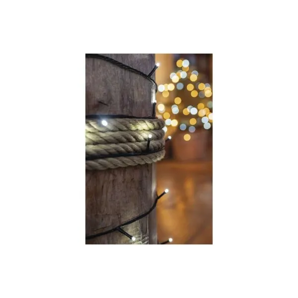 EMOS Lighting Standard LED spojovacia vianočná reťaz, 10 m, vonkaj. aj vnútor., studená biela