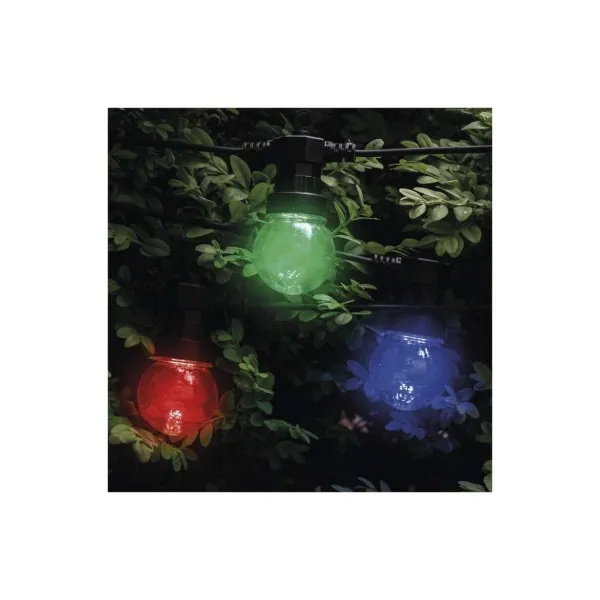 EMOS Lighting LED svetelná reťaz – 10x párty žiarovky, 5 m, vonkajšia aj vnútorná, multicolor