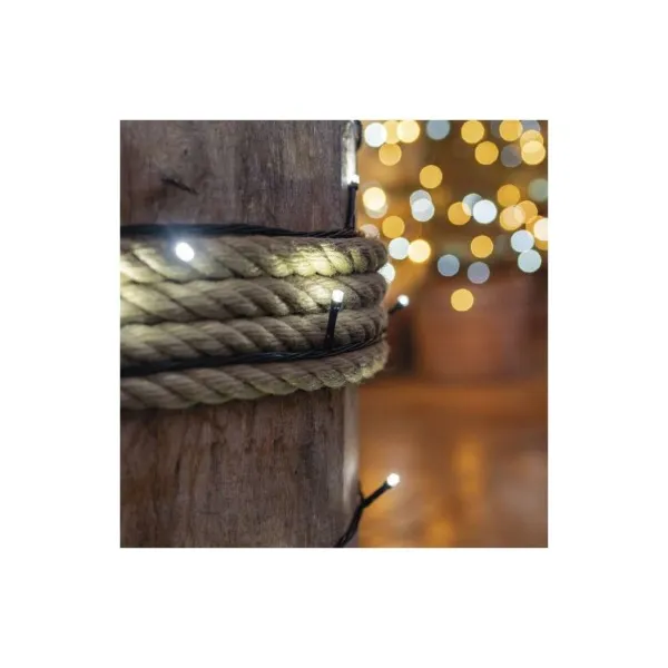 EMOS Lighting Standard LED spojovacia vianočná reťaz, 10 m, vonkaj. aj vnútor., studená biela