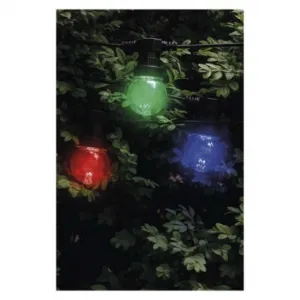 EMOS Lighting LED svetelná reťaz – 10x párty žiarovky, 5 m, vonkajšia aj vnútorná, multicolor