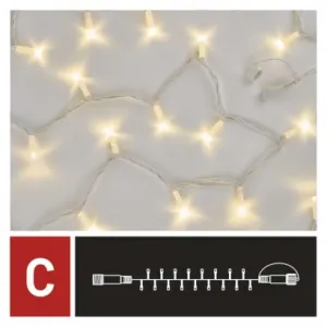 EMOS Lighting Profi LED spojovacia reťaz biela, 5 m, vonkajšia aj vnútorná, teplá biela