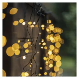 EMOS Lighting Štartovacia súprava pre spoj. reťaze Klasik – cencúle, 2,5 m, vonkajšia, teplá biela, čas.