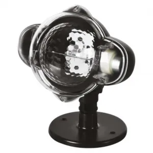 EMOS Lighting LED dekoratívny projektor – padajúce vločky, vonkajší aj vnútorný, biela