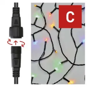 EMOS Lighting Standard LED spojovacia vianočná reťaz, 10 m, vonkajšia aj vnútorná, multicolor