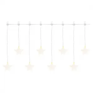 EMOS Lighting LED vianočný záves – hviezdy, 45x84 cm, vonkajší aj vnútorný, teplá biela