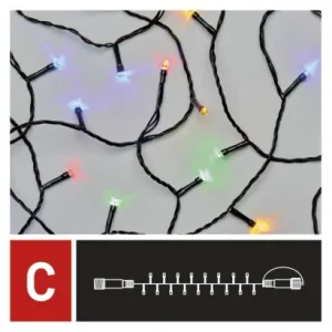EMOS Lighting Standard LED spojovacia vianočná reťaz, 10 m, vonkajšia aj vnútorná, multicolor