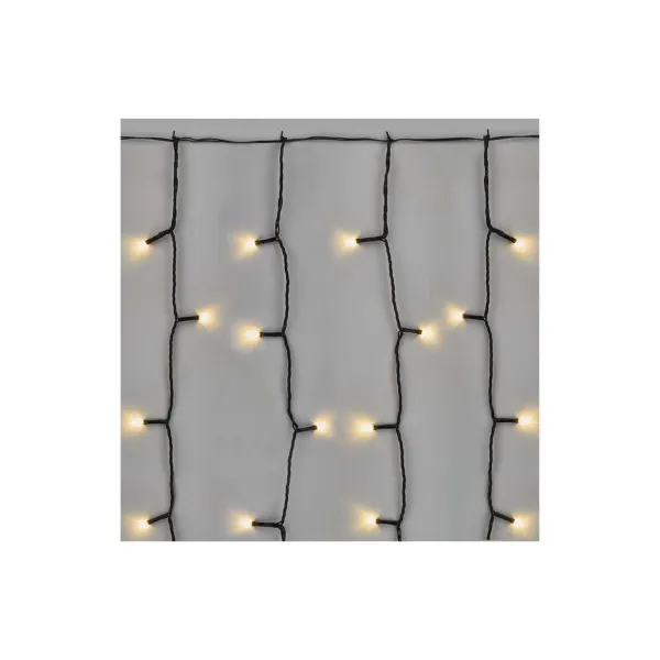 EMOS Lighting Standard LED spojovacia vianočná reťaz – záclona, 1x2 m, vonkajšia, teplá biela