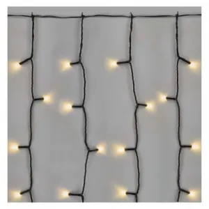 EMOS Lighting Standard LED spojovacia vianočná reťaz – záclona, 1x2 m, vonkajšia, teplá biela