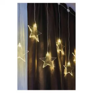 EMOS Lighting LED vianočný záves – hviezdy, 45x84 cm, vonkajší aj vnútorný, teplá biela