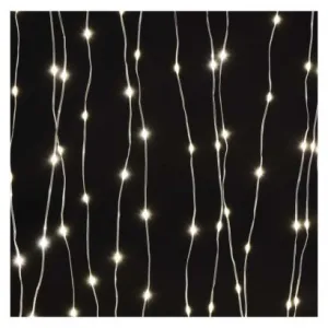 EMOS LED vianočná drop reťaz – záclona, 2,9x2 m, vonkajšia aj vnútorná, teplá biela, programy