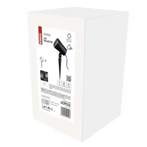 EMOS Lighting LED vianočný dekoratívny projektor – vločky, vonkajší aj vnútorný, biela