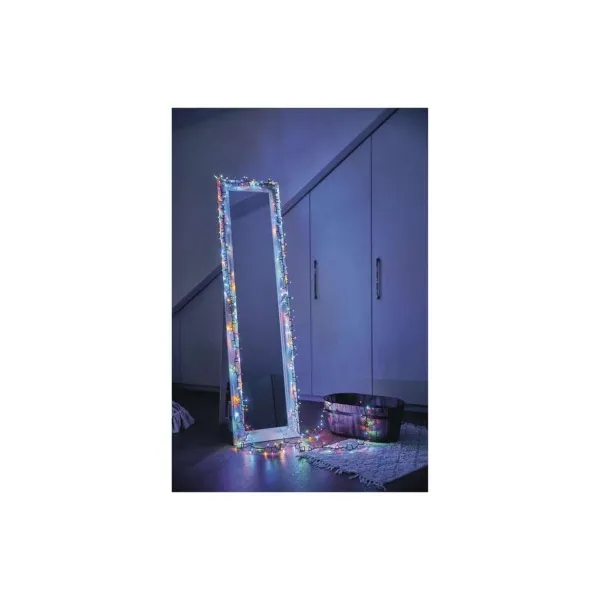 EMOS LED vianočná reťaz – tradičná, 22,35 m, vonkajšia aj vnútorná, multicolor