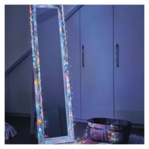 EMOS LED vianočná reťaz – tradičná, 22,35 m, vonkajšia aj vnútorná, multicolor