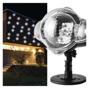 EMOS Lighting LED dekoratívny projektor – hviezdičky, vonkajší aj vnútorný, teplá/studená biela