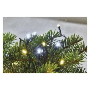 EMOS LED vianočná reťaz, 18 m, vonkajšia aj vnútorná, teplá/studená biela, časovač