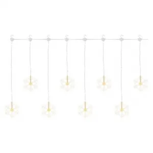 EMOS Lighting LED vianočný záves – snehové vločky, 84 cm, vnútorný, teplá biela
