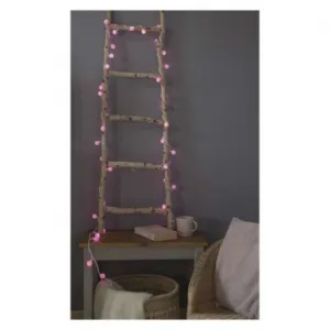 EMOS Lighting LED svetelná cherry reťaz – guličky 2,5 cm, 4 m, vonkajšia aj vnútorná, ružová, časovač