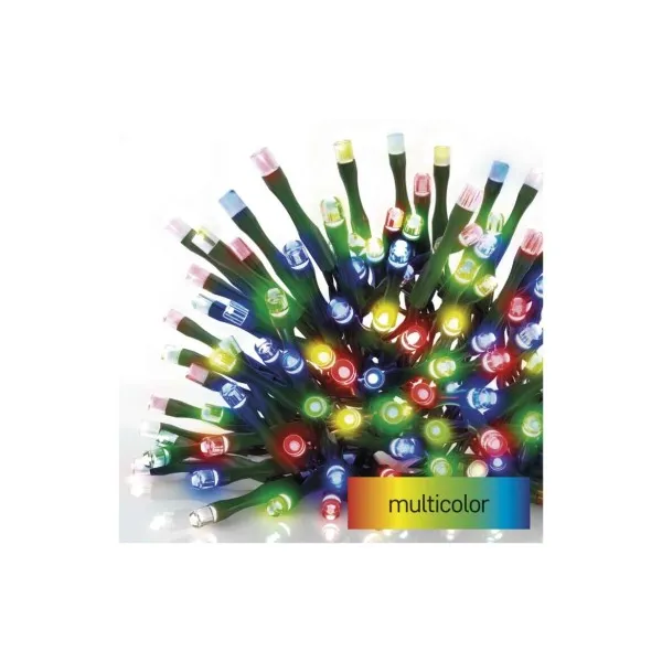 EMOS Lighting LED vianočná reťaz, 18 m, vonkajšia aj vnútorná, multicolor, programy