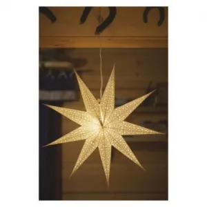 EMOS LED hviezda papierová závesná, 60 cm, vnút.