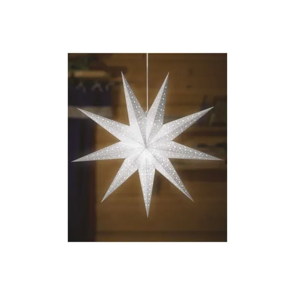 EMOS LED hviezda papierová závesná, 60 cm, vnút.