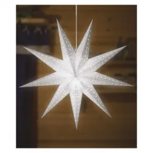 EMOS LED hviezda papierová závesná, 60 cm, vnút.