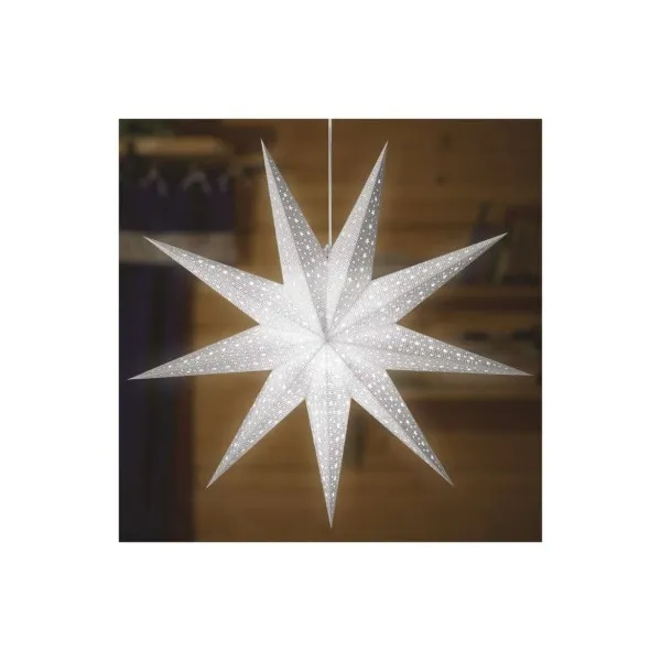 EMOS LED hviezda papierová závesná, 60 cm, vnút.
