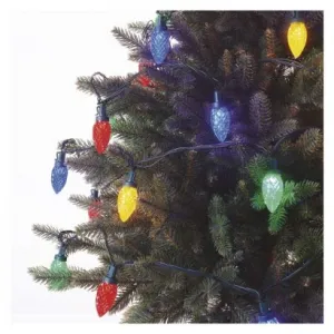 EMOS LED vianočná reťaz, farebné žiarovky, 9,8 m, multicolor, multifunkčná