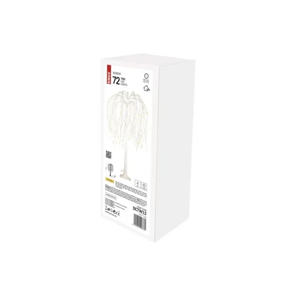 EMOS LED svietiaci stromček, 120 cm, vonk. a vnút., teplá biela
