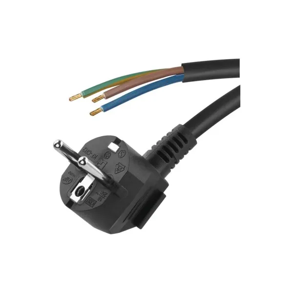 EMOS Flexo šnúra PVC 3× 1,5mm2, 5m, čierna