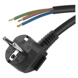 EMOS Flexo šnúra PVC 3× 1,5mm2, 5m, čierna