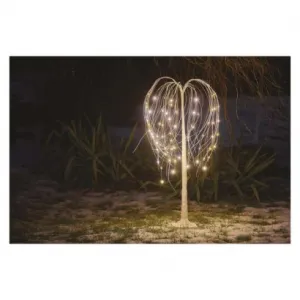 EMOS LED svietiaci stromček, 120 cm, vonk. a vnút., teplá biela