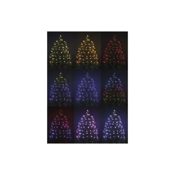 EMOS LED vianočná reťaz, 12 m, vonkajšia aj vnútorná, RGB, ovládač, programy, časovač
