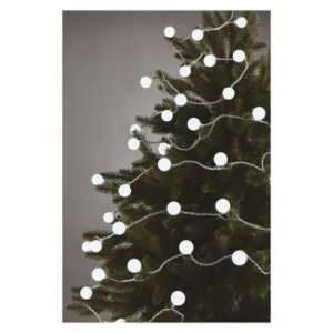 EMOS Lighting LED svet. cherry reťaz – guličky 2,5cm, 4 m, vonkajšia aj vnútorná, studená biela, časovač