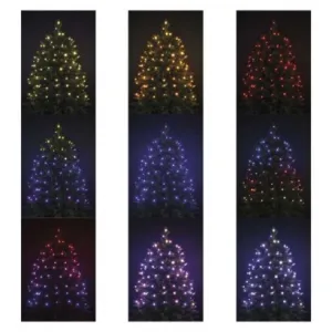 EMOS LED vianočná reťaz, 10 m, vonkajšia aj vnútorná, RGB, ovládač, programy, časovač