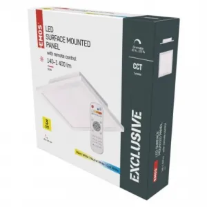 EMOS Lighting LED panel prisadený RIVI 30x30, 20W, stmiev.so zmenou CCT