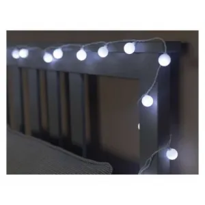 EMOS Lighting LED svet. cherry reťaz – guličky 2,5cm, 4 m, vonkajšia aj vnútorná, studená biela, časovač
