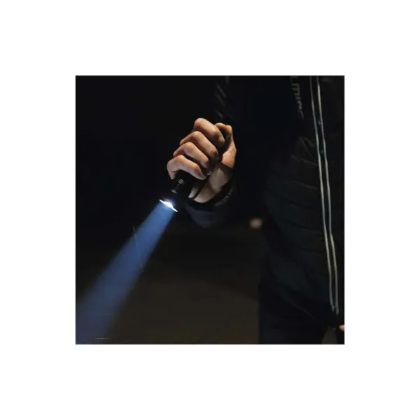 EMOS LED ručné kovové svietidlo, 500 lm, 4× AAA, fokus