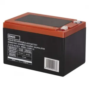 EMOS Bezúdržbový olovený trakčný aku. 12 V/15 Ah, faston 6,3 mm