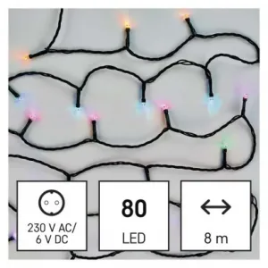 EMOS Lighting GoSmart LED vianočná reťaz, 8 m, vonkajšia aj vnútorná, RGB, programy, časovač, wifi